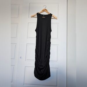 SHEIN | Black Sleeveless Ribbed Midi Dress